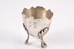 egg holder, silver, 875 standard, 20.10 g, Ø 3.8 cm, by Ludwig Rosenthal, the 30ties of 20th cent.,...