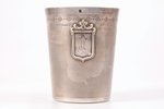 стакан, серебро, 950 проба, 154.75 г, h = 9 см, Ø = 7.4 см, начало 20-го века, Франция...