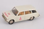 car model, VAZ 2102 Nr. A11, "Olympic games 1980 in Moscow", metal, USSR, ~ 1979...