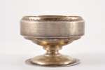 saltcellar, silver, 84 standard, 82.60 g, engraving, Ø 6.9 cm, 1874, Moscow, Russia...