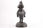 figurative composition, Kyrgyz Riding a Horse, cast iron, 20.3 x 18 x 9.1 cm, weight 1595 g., Russia...