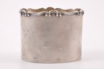 serviette holder, silver, 875 standard, 41.40 g, 5 x 6.2 x 4.2 cm, the 30ties of 20th cent., Latvia...