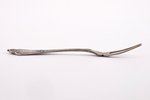fruit fork, silver, 84 standard, 24.80 g, 15 cm, factory of Klingert Gustav Gustavovich, 1908-1917,...