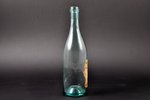 pudele, Valsts degvīns 40%, 0.5 litra, 1937, Latvija, 20 gs. 30tie gadi, h = 26.3 cm...
