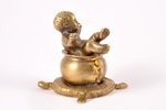 figurine, "Bathing Child", bronze, 5.8 cm, weight 176.90 g., the beginning of the 20th cent....