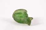 figurine, "Dog", Latvia, the 30ties of 20th cent., 2.1 cm, the glass factory of Iļģuciems...