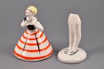 pair of figurines, Gossiper and Trouble-maker, porcelain, USSR, LZFI - Leningrad porcelain manufactu...