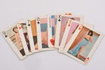 Erotic playing cards (54 pcs.), the 60ies of 20th cent., 6 x 8.5 cm...