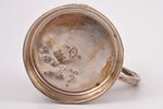 tea glass-holder, Plewkiewicz, silver plated, Russia, Congress Poland, the border of the 19th and th...