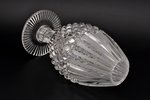 vase, for flowers, "Acorn", crystal, by A. M. Ostroumov, USSR, the 70-ties of the 20th cent., 26.8 c...