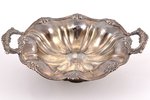 candy-bowl, silver, 84 standard, 189.65 g, 7х22.5 cm, by Adolf Shper, 1846, St. Petersburg, Russia...