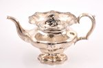 small teapot, silver, 84 standard, 481.70 g, h 14.5 cm, by Erik Sällström, 1846, St. Petersburg, Rus...