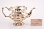 tējkanna (tējas uzlējumam), sudrabs, 84 prove, 481.70 g, h 14.5 cm, meistars Ēriks Selstrēms, 1846 g...