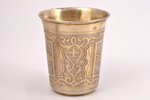 goblet, silver, 84 standard, 69.80 g, engraving, 6.8 cm, 1864, Russia...