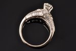 кольцо, золото, 750 проба, 6.28 г., размер кольца 18 мм, бриллиант, ~ 1.00 кт, ~0.26 кт, ~0.24 кт, ~...