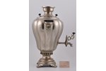 samovar, Ivan Batashev and Co Trade House, Tula, "oval shaped pear", brass, Russia, the border of th...