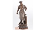 скульптура, "Производство", чушковый цинк, 60.5 см, вес 6650 г., Франция, Arthur Waagen, 2-я половин...