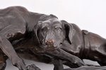 фигурная композиция, "Охотничьи собаки", бронза, 18 x 37.4 x 18.5 см, вес 11100 г., Испания, Virtus,...