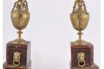 svečturu pāris, bronza, 58 cm, svars 11550 g., 19. un 20. gadsimtu robeža...