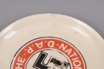 pair of saucers, Third Reich, NSDAP, Ø 9.1 cm, 9.1 cm, Germany, the 40ies of 20th cent., chip on one...