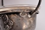 saltcellar, silver, 875 standart, the 30ties of 20th cent., (silver) 19.15 g, Latvia, Ø 4 cm...