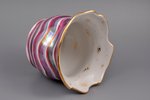 vase, porcelain, sculpture's work, Rīga porcelain factory, shape by Larisa Maksimenkova, handpainted...