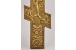 крест, Распятие Христово, медный сплав, Российская империя, 20-й век, 38.2 x 19.5 x 0.7 см, 1231.7 г...