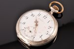 карманные часы, "K.E. Hallin Upsala", Швейцария, Эстония, рубеж 19-го и 20-го веков, серебро, 800 пр...