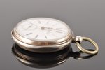kabatas pulkstenis, "Brequet", Šveice, 19. un 20. gadsimtu robeža, sudrabs, 800 prove, 82.80 g, 5.8...
