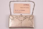 purse, silver, 84 standard, 193.60 g, (total weight), engraving, 12.4 x 6.9 x 2.1 cm, 1908-1914, Mos...