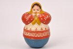 a toy, Matryoshka doll, papier mache, the 1st half of the 20th cent., h 10.7 cm...