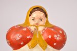 a toy, Matryoshka doll, papier mache, the 1st half of the 20th cent., h 10.7 cm...