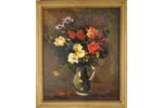 Карагодин Николай (1922-2015), "Букет цветов", 1982 г., картон, масло, 61 x 50 см...