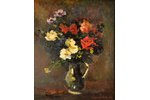 Карагодин Николай (1922-2015), "Букет цветов", 1982 г., картон, масло, 61 x 50 см...