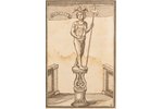 Berolīni, Ungers, Radigasts (tirdzniecības dievs) un Odins (kara dievs), 1796 g., papīrs, oforts, 16...