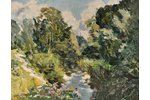 Vinters Edgars (1919-2014), Vasaras ainava, 1985 g., kartons, eļļa, 46.8 x 60 cm...