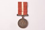 медаль, Латвийское Общество Оброны, № 41, Латвия, 30-е годы 20-го века, 36.3 x 31.7 мм...
