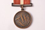 medal, the Latvian Society of Defence, Nº 41, Latvia, the 30ies of 20th cent., 36.3 x 31.7 mm...