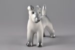 figurine, Terrier, porcelain, Riga (Latvia), M.S. Kuznetsov manufactory, 1934-1936, 6.4 cm, first gr...