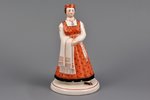figurine, Latvian national costume, porcelain, Riga (Latvia), J.K.Jessen manufactory, 1933-1935, 15....