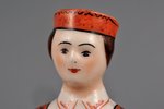 figurine, Latvian national costume, porcelain, Riga (Latvia), J.K.Jessen manufactory, 1933-1935, 15....