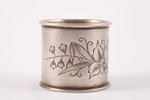 serviette holder, silver, 84 standart, engraving, 1899-1908, 35.00 g, by I.Prokofyev, Moscow, Russia...