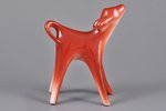 figurine, Calf, porcelain, Riga (Latvia), USSR, Riga porcelain factory, molder - Aina Mellupe, 1968,...