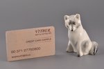 figurine, Polar Fox, porcelain, Riga (Latvia), USSR, Riga porcelain factory, the 60ies of 20th cent....