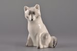 figurine, Polar Fox, porcelain, Riga (Latvia), USSR, Riga porcelain factory, the 60ies of 20th cent....