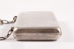 кошелёк, серебро, 84 проба, 122.25 г, штихельная резьба, 10.7 x 5.3 x 0.9 см, 1908-1916 г., Москва,...