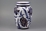 vase, "Flowers and branches", with signature, porcelain, sculpture's work, LFZ - Lomonosov porcelain...