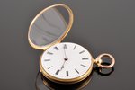 pocket watch, with a case, "Spera", Switzerland, the beginning of the 20th cent., gold, enamel, diam...