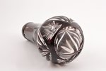 ваза, серебро, 2-х цветный хрусталь, 875 проба, 19.5 см, 30-е годы 20го века, Латвия...