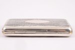 snuff-box, silver, 84 standard, 88.75 g, engraving, niello enamel, 8.5 x 5 x 1 cm, by Sergey Nazarov...